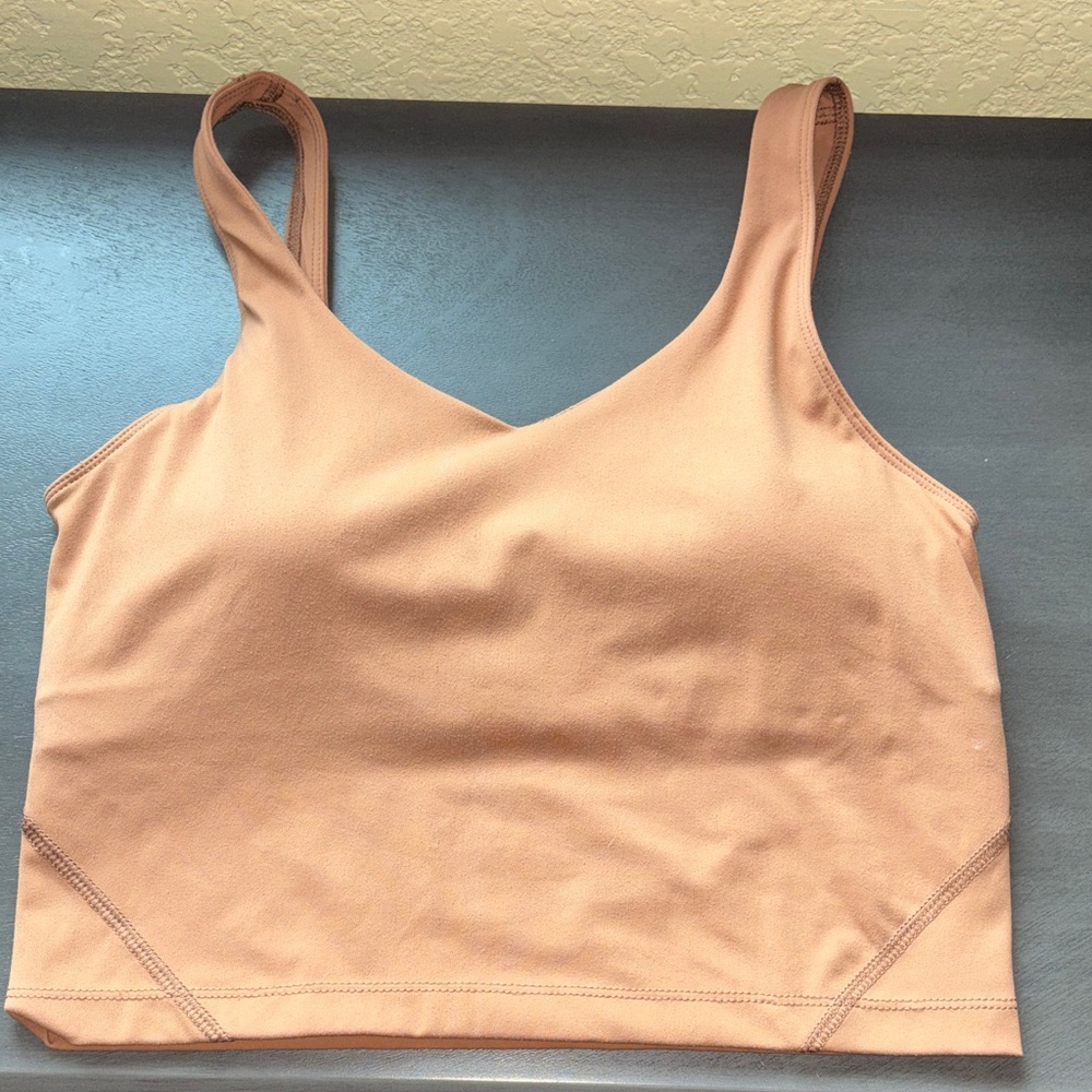 Women's Tan Sports Bra Tank Top